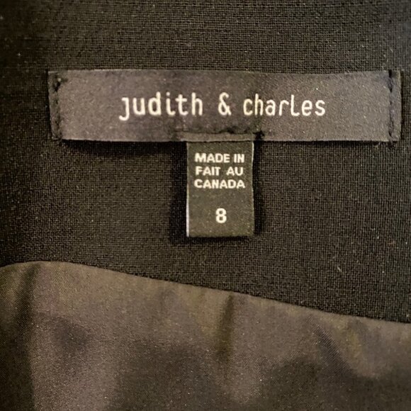 NWOT Judith & Charles  Midnight Black Evening Dress Ladies 8 - Picture 8 of 15